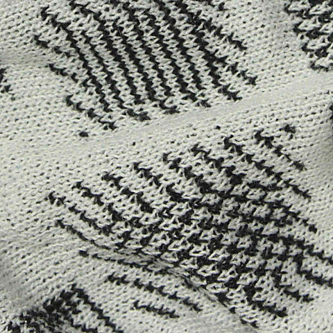 Black Abstract Jacquard, Poly-Viscose, 195 gsm