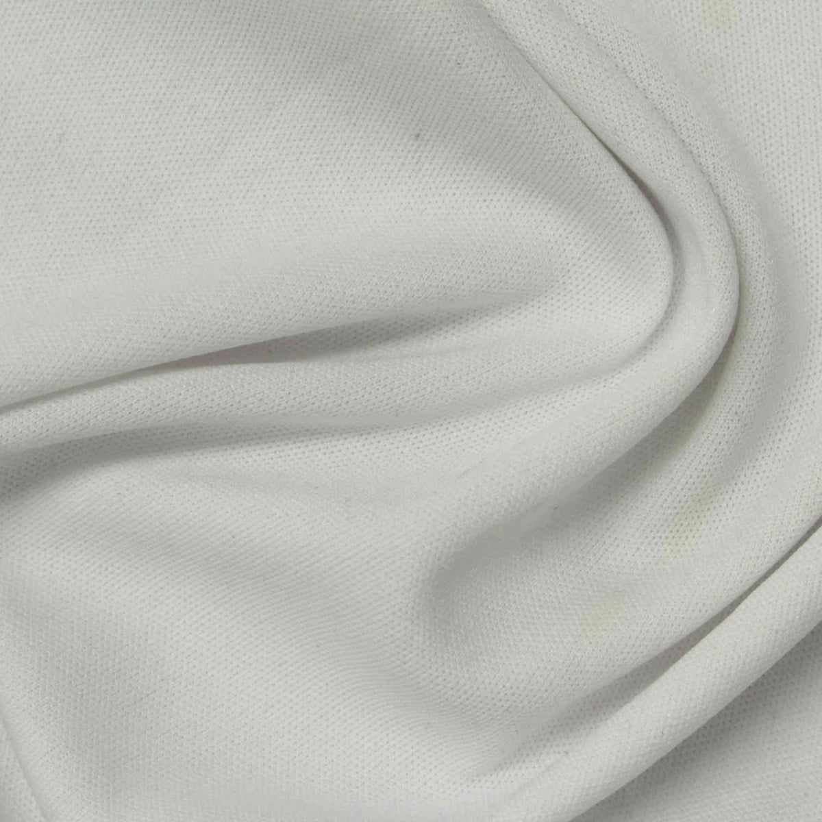 100% Polyester Jersey Knit Fabric, 115 gsm — White