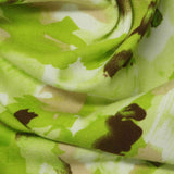 Green Abstract Jersey Knit, Cotton