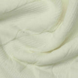 Jacquard Polyester Cotton Stretch Knit Fabric, 340 gsm — Yellow