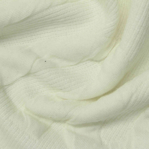 Jacquard Polyester Cotton Stretch Knit Fabric, 340 gsm — Yellow