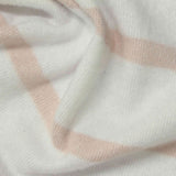 White Horizontal-Stripe Knit, Poly-Viscose