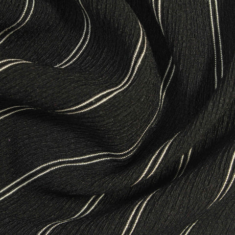 White Stripes Crepe, Polyester