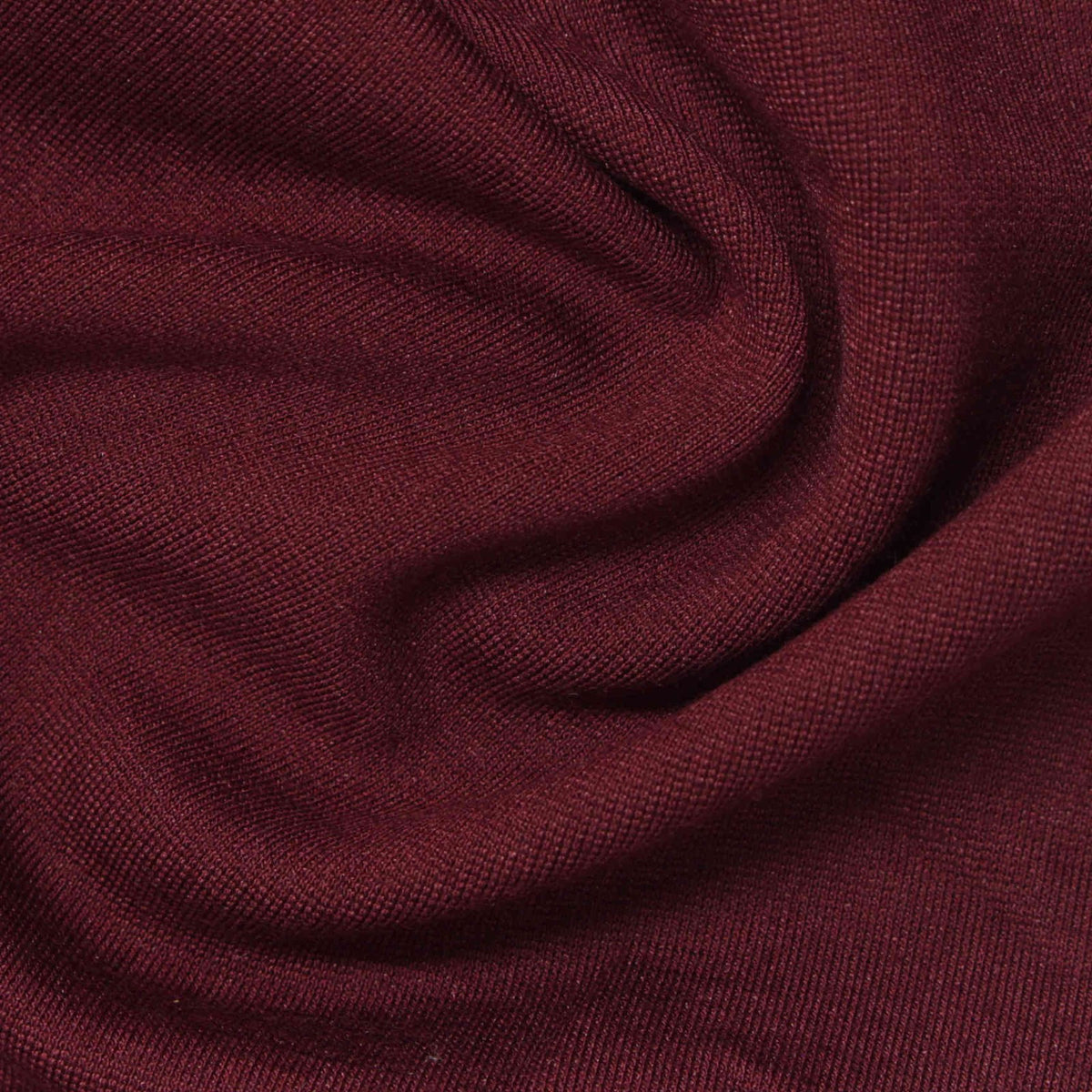 Viscose Polyester Stretch Ponte Knit Fabric, 410 gsm, 155 cm — Red