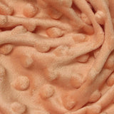 Peach Dot Minky, Polyester