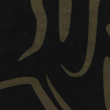 Dark Olive Abstract Sateen, Poly-Spandex