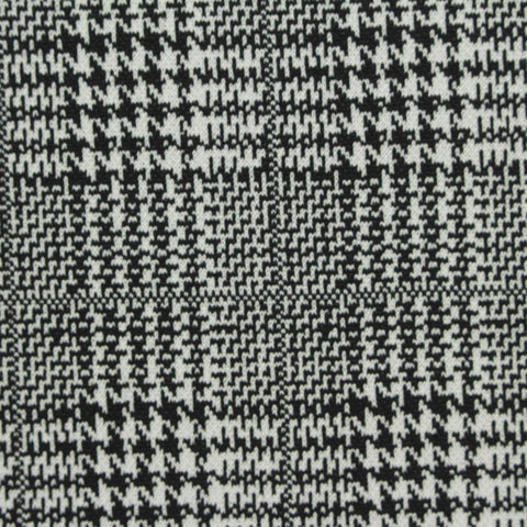 Black Houndstooth Jacquard, 285 gsm