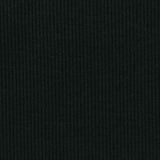 Cotton Polyester Rib Knit Fabric, 378 gsm — Black