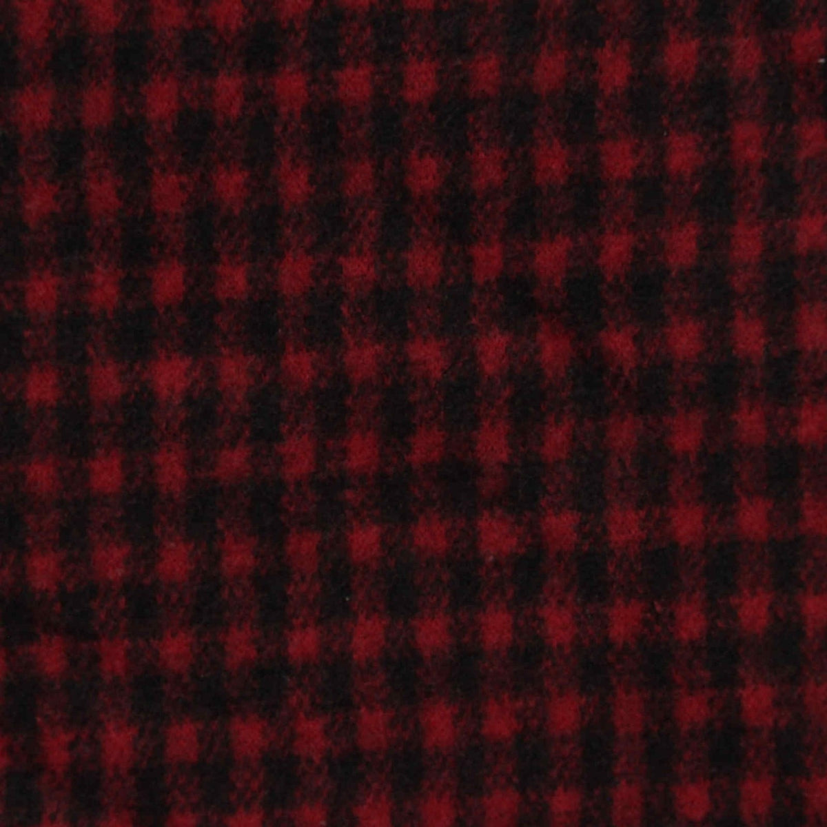 Red Check Knit, Polyester