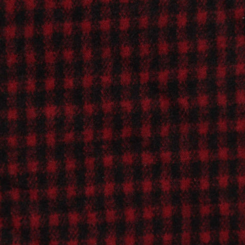 Red Check Knit, Polyester