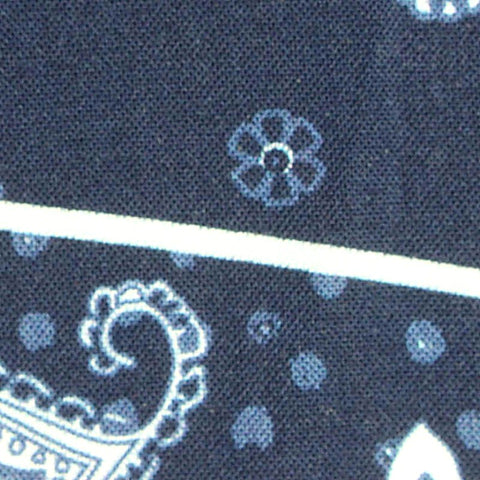 Navy Flowers Poplin, Cotton
