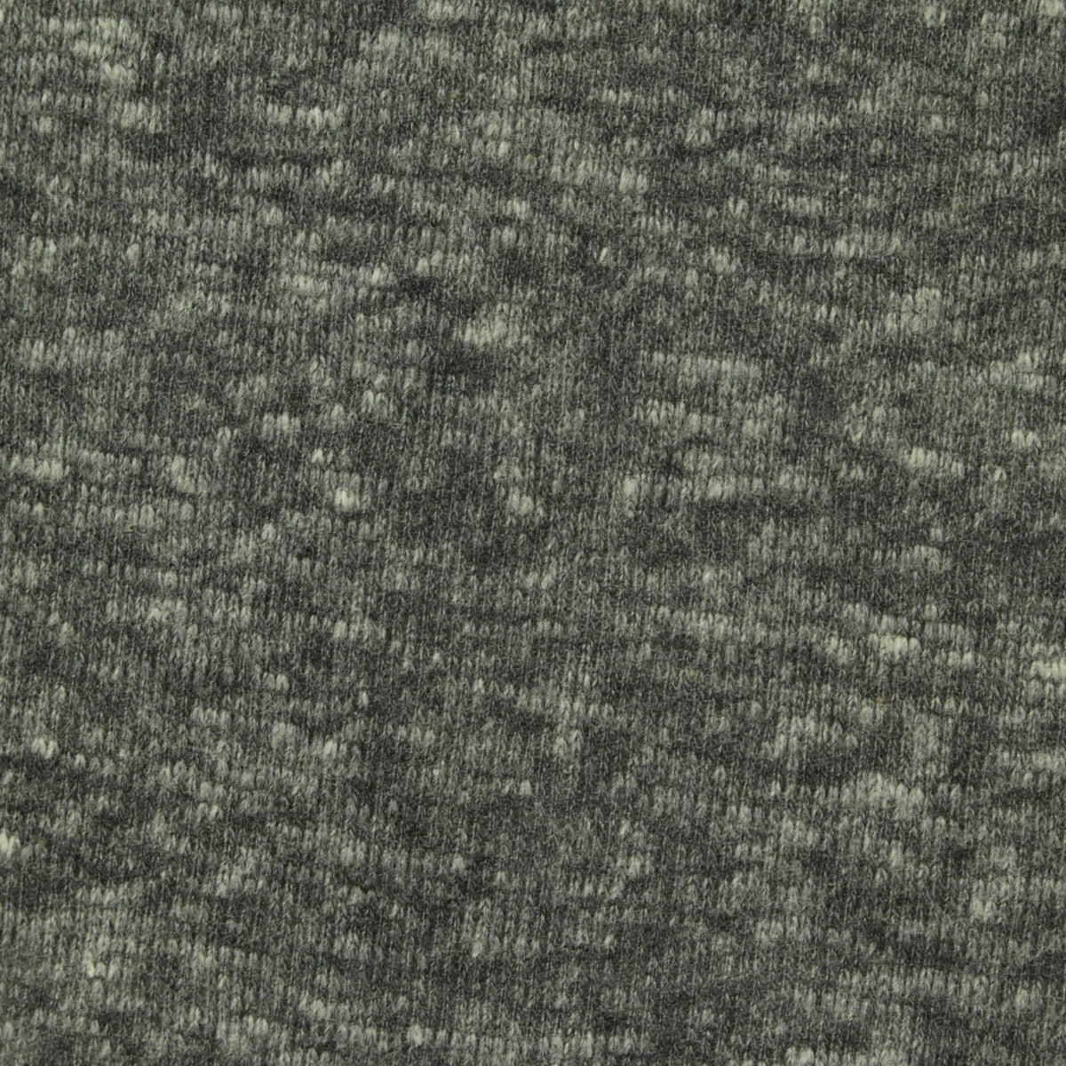 Dark Grey Marl Rib Knit, Poly-Cotton, 280 gsm