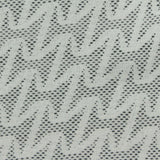 Jacquard 100% Polyester French Terry Fabric, 280 gsm, 170 cm — White