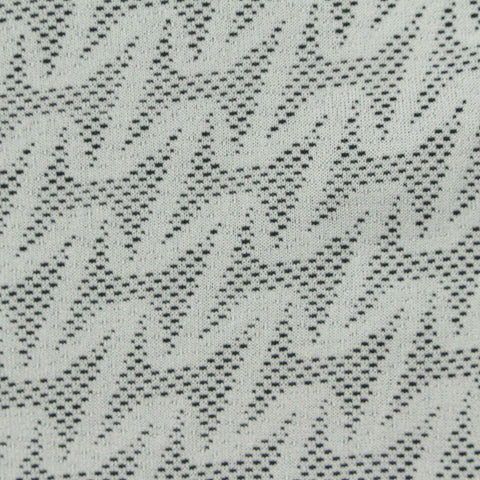 Jacquard 100% Polyester French Terry Fabric, 280 gsm, 170 cm — White