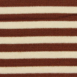 Brown Horizontal-Stripe Knit, Polyester