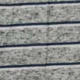 Dark Blue Horizontal-Stripe Jersey Knit, Polyester