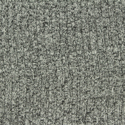 Heather Grey Marl Rib Knit, Viscose-Poly, 300 gsm