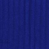 100% Polyester Rib Knit Fabric, 230 gsm, 150 cm — Blue