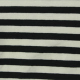 Black Horizontal-Stripe Knit, Viscose