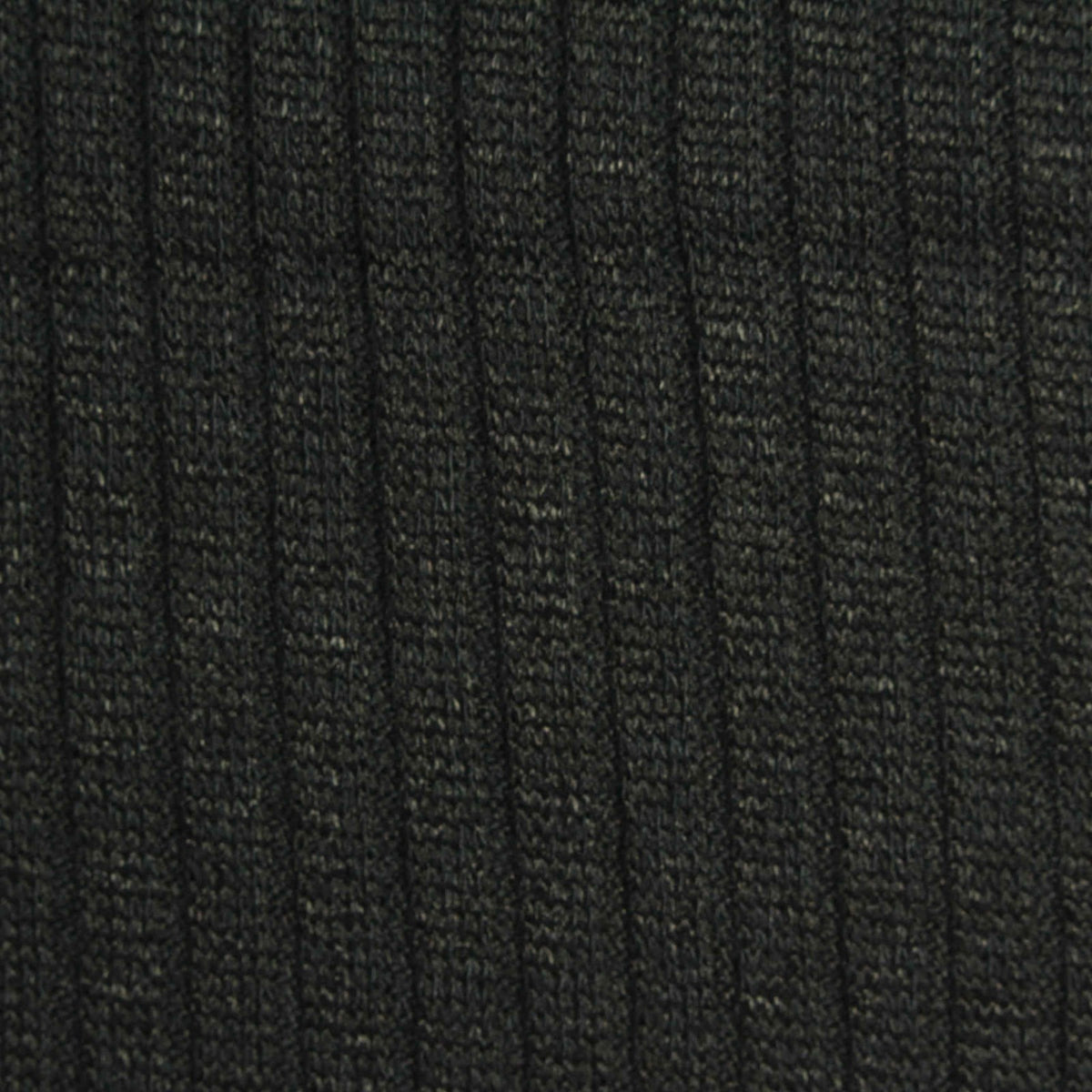 Dark Grey Marl Rib Knit, Polyester, 279 gsm