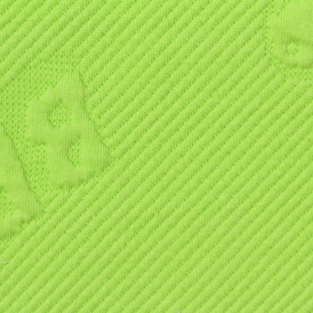 Lime Floral Jacquard, Cotton-Poly