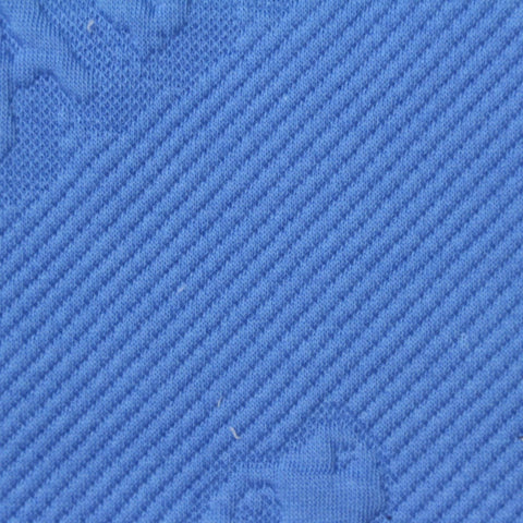Blue Tone-on-Tone Jacquard, Cotton-Poly, 345 gsm