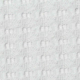 Jacquard Polyester Stretch Chunky Knit Fabric, 170 gsm, 140 cm — White — texture