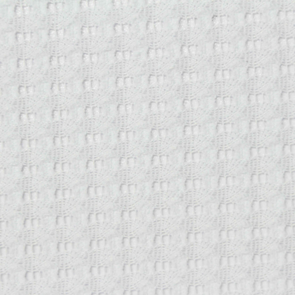 Jacquard Polyester Stretch Chunky Knit Fabric, 170 gsm, 140 cm — White