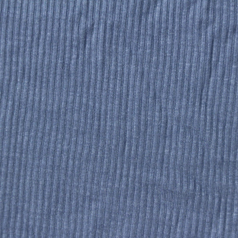 Viscose Polyester Rib Knit Fabric, 180 gsm, 150 cm — Blue