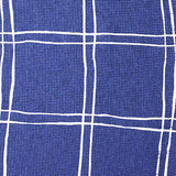 White Irregular-Check Waffle Knit, Viscose — texture