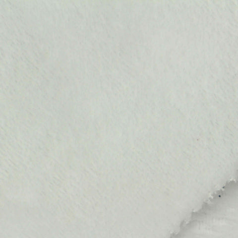 100% Polyester Fleece Fabric, 185 gsm, 150 cm — White