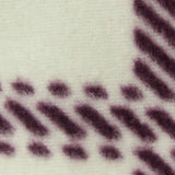 White Diagonal-Plaid Fleece, Polyester — texture