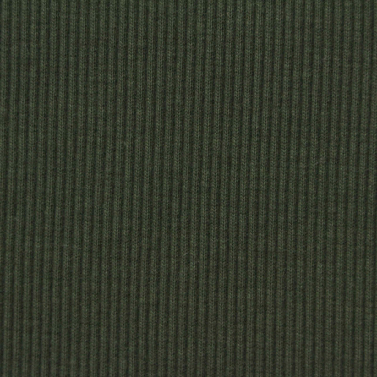 Cotton Polyester Stretch Rib Knit Fabric, 385 gsm, 130 cm — Green
