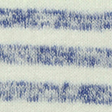 White Marled-Stripe Chunky Knit, Viscose-Poly — texture