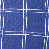 White Irregular-Check Waffle Knit, Viscose