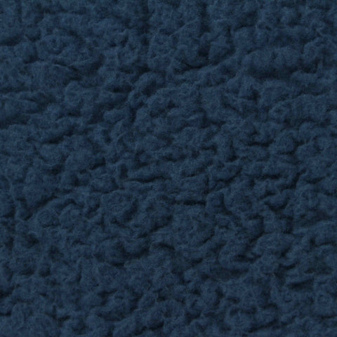 100% Polyester Sherpa Fleece Fabric, 305 gsm, 195 cm — Navy