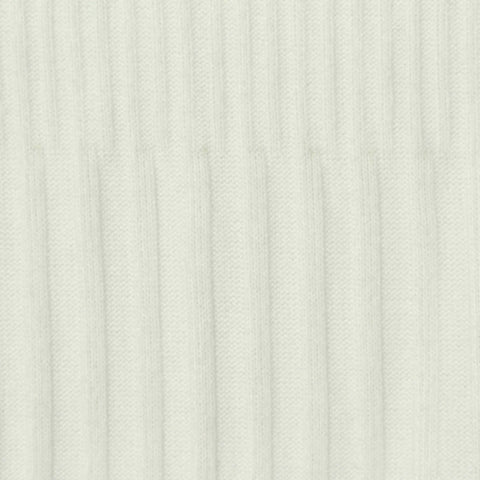 Jacquard Polyester Viscose Stretch Rib Knit Fabric, 248 gsm, 142 cm — White