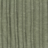 Brushed Polyester Viscose Stretch Rib Knit Fabric, 268 gsm, 157 cm — Green