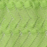 Lime Openwork Jersey Knit, Polyester — texture