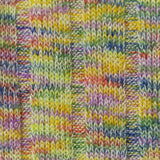 Yellow Marl Rib Knit, Viscose-Poly — texture