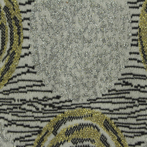 Black Glitter Jacquard, Poly-Metallic, 250 gsm