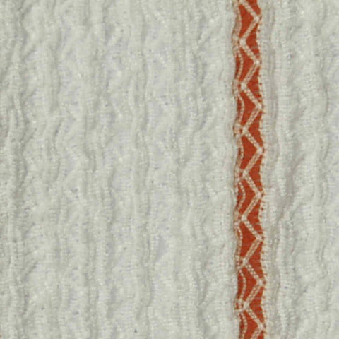 White Vertical-Stripe Crepe, Polyester, 150 gsm
