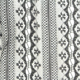 Black Geometric Lace, Nylon