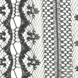 Black Geometric Lace, Nylon — texture
