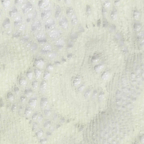 Off-White Floral Lace, Nylon, 130 cm
