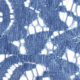 Blue Floral Lace, Cotton-Nylon — texture