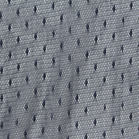 Navy Dots Mesh, Nylon