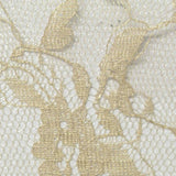 Beige Floral Lace, Polyester — texture
