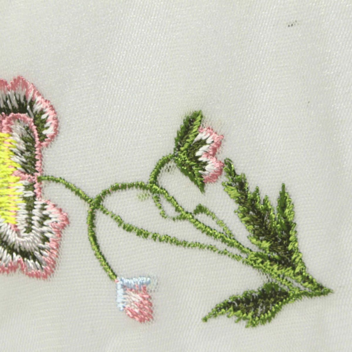 Pink Floral Mesh, Polyester