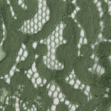 Olive Floral Lace, Cotton-Nylon